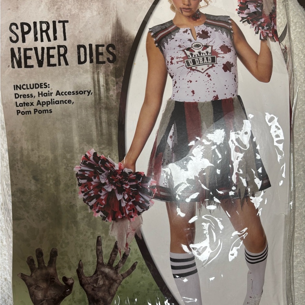 Spirit Never Dies Zombie Cheerleader Costume